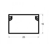 Mit El kanalica ME-25x16mm 2m samolepljiv kablovski kanal pvc