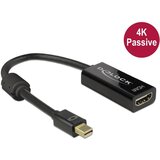 Delock Mini-DisplayPort / HDMI adapterski kabel mini DisplayPort vtič\, HDMI-A vtičnica 0.20 m črna 62613 pozlačeni konektorji DisplayPort kabel, (20418782) | Shoptok.si