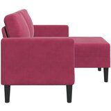 SOFA 2-sjed s ležaljkom u obliku slova L vino crveno 125 cm | shoptok.hr