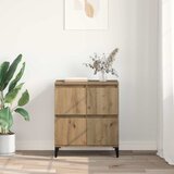  Kreveta Umjetnički hrast 60 x 35 x 70 cm Obrađeno drvo i čelik | Eponuda.ba