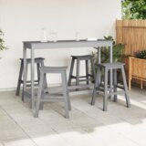  Barske stolice 6 kom Svjetlosiva HDPE | shoptok.hr