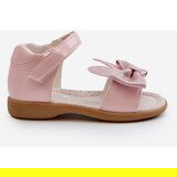 EVENTO Children's Sandals with Bow Velcro Fastening Pink Wistala | Shoptok.si