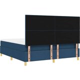 vidaXL Postelja z vzmetnico z vzmetnico Modra 180 x 200 cm blago, (5000127455) | Shoptok.si