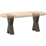 vidaXL noge kavne mize v obliki črke x 2 kosa 38x(42-43) cm jeklo | Shoptok.si