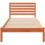  Krevetna konstrukcija s uzglavljem Vosak smeđa 90 x 220 cm | shoptok.hr