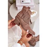S. BARSKI Women's Cowboy Boots With Zip Eco Suede Brown S.Barski | ePonuda.com