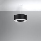 Nice Lamps Črna viseča svetilka s tekstilnim senčnikom ø 50 cm Galata – | Shoptok.si