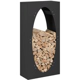  Stalak za drva crni 50x23x100 cm hladno valjani čelik | shoptok.hr
