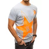 DStreet T-shirt męski z nadrukiem jasnoszary | shoptok.hr
