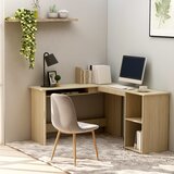 vidaXL Kotna miza L-oblike sonoma hrast 120x140x75 cm iverna plošča Cene