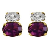 Victoria Cruz gemma amethyst gold mindju&scaron;e sa swarovski kristalima ( a4513-11dt ) cene