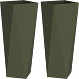  Sadilica 2 pcs Maslinasto zelena 30 x 30 x 75 cm Čelik | Eponuda.com