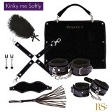 RIANNE S Bondage komplet Kinky Me Softly črn Cene