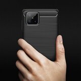 Techsuit Carbon Silicone ovitek za Honor X8 - črn | Shoptok.si