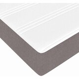 vidaXL Konstrukcija postelje z vzmetnico Taupe 90 x 200 cm blago | Shoptok.si