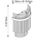  Endon 99168 - Zidna lampa MARIETTA 1xE14/6W/230V mesing/prozirno | Eponuda.com