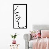Wallity Zidna dekoracija Lips, 37x69 cm, 1.2 mm, Crna Cene