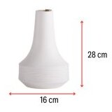 WALLXPERT keramička vaza crease series No:2 white | ePonuda.com