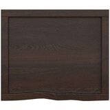 Stolna Mizna plošča temno siva 60x50x4 cm obdelana trdna hrastovina, (20818455) | Shoptok.si