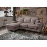 P & B KOTNA SEDEŽNA GARNITURA, rebrasti žamet sivorjava | Shoptok.si