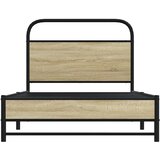 vidaXL Okvir kreveta bez madraca boja hrasta sonome 100x190 cm drveni | shoptok.hr