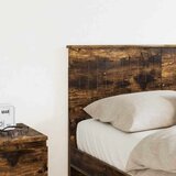  Uzglavlje s uzglavljem Dimljeni hrast 135 cm Konstruirano drvo | shoptok.hr