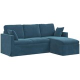 vidaXL Sofa Plava 198 x 134 x 80 cm Baršun | shoptok.hr