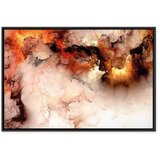  Slika - Volcanic Abstraction (1 Part) Wide 60x40 U crnom drvenom okviru | shoptok.hr