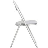  Zložljiva stolica 8 pcs Bela 48 x 43,5 x 81 cm Umjetno usnje, (5000296832) | Shoptok.si