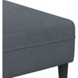 vidaXL Žametni kavč z blazino z blazino 3 pcs Temno siva 208 cm Žamet | Shoptok.si