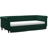  Dnevni krevet na razvlačenje tamnozeleni 80 x 200 cm baršunasti | shoptok.hr