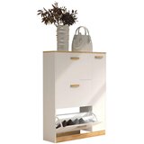 MID.YOU OMARA ZA ČEVLJE bela, medeni hrast | Shoptok.si