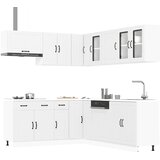  11-dijelni set kuhinjskih elemenata "Lucca" izrađeno drvo | shoptok.hr