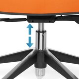 MID.YOU Vrtljiv Stol Ergo Line Ii, Oranžna | Shoptok.si