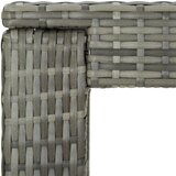  Vrtni barski stol sivi 100 x 60,5 x 110,5 cm od poliratana | shoptok.hr