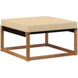  Set vanjskih sofa 7 kom. Prirodna i bež Čvrsto drvo akacije | shoptok.hr
