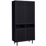 Unique Furniture Crni metalni ormar s kliznim vratima 90x180x40 cm Veep – | shoptok.hr