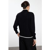 Trendyol Black Wide Fit Basic Color Blocked Knitwear Sweater | ePonuda.com