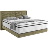 CARRYHOME POSTELJA BOXSPRING 160 cm x 200 cm , tekstil olivno zelena | Shoptok.si