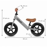 Kidwell Rebel dječji bicikl bez pedala, sivi | shoptok.hr