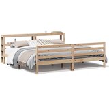 Maison Chic Posteljni okvir - Dvoposteljna postelja - Zakonska postelja brez vzmetnice 180x200 cm trdna borovina-J3341, (21761795) | Shoptok.si