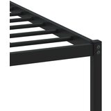 vidaXL Kovinski posteljni okvir z vzglavjem dimljen hrast 120x190 cm | Shoptok.si