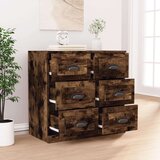 Komoda boja dimljenog hrasta 70x35,5x67,5 cm konstruirano drvo | shoptok.hr