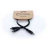 Cordial 14891 utičnica / Cinch audio Y-adapter [1x muški cinch konektor - 2x ženski cinch konektor] 0.30 m crna PVC oblo | Eponuda.ba