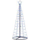  LED božićno drvce EKENAS 250 cm 390 LED lampica Plava Čelik Slike