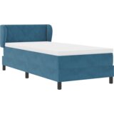 Box Spring Krevet s Madracem Tamno Plavi 90x200 cm Baršun | shoptok.hr