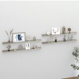Maison Chic 4 kosi Stenske Police - Viseče police betonsko sive 115x9x3 cm, (21793935) | Shoptok.si