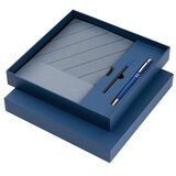  Poklon set notes 14 × 21 cm, metalna kemijska olovka i rezervni uložak, plavi Cijene