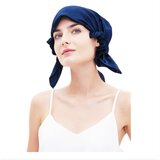 INF Tanka svilena spalna kapica - mehka, dihalna z elastiko NavyBlue, (5000243473) | Shoptok.si