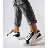 Gemre Palais black and white shoes with silver accent | Shoptok.si